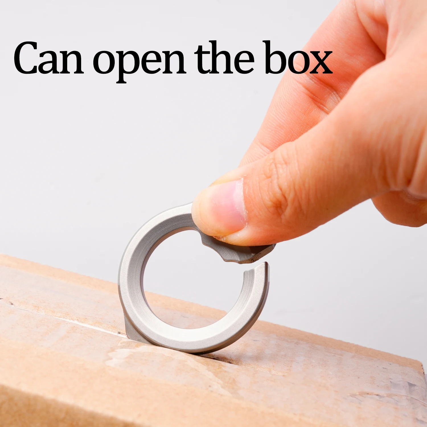 Titanium Alloy Multifunctional Keychain Outdoor EDC Small Tool Unpacking Bottle Opener Belt Buckle Male Gift