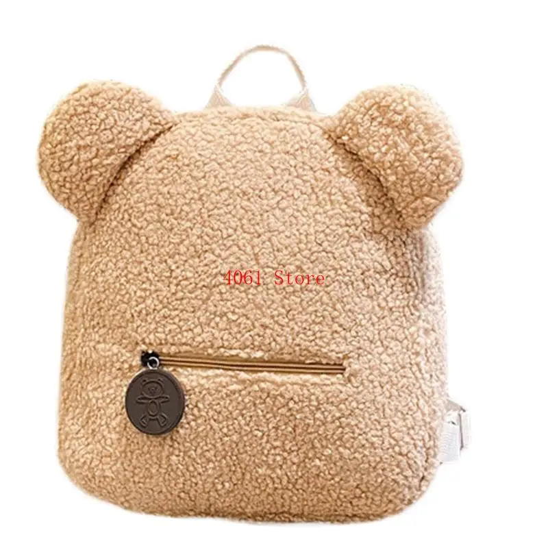 Mädchen-Plüschtasche, personalisierte pelzige Rucksäcke, Fleece-Sherpa-Tasche, Reiserucksäcke