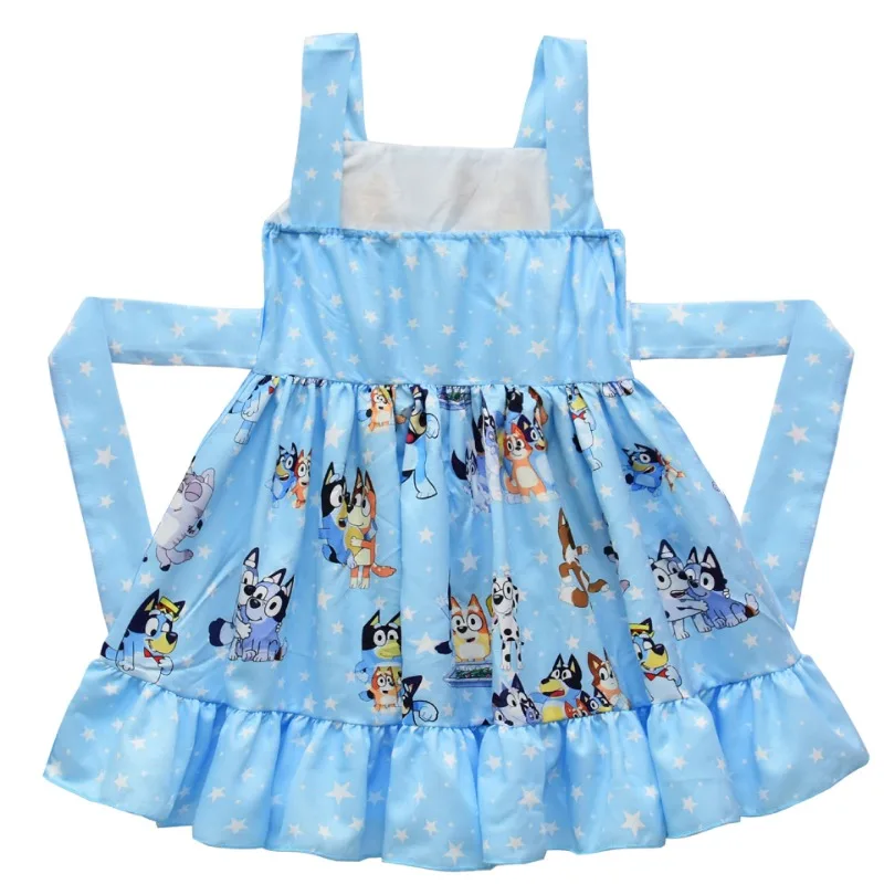 ชุดเดรสเด็ก ลายการ์ตูนบลูอี้ น่ารัก ลายพิมพ์ครอบครัวบิงโก ชุดเดรสเจ้าหญิง สายเอี๊ยม ของขวัญวันเกิด ชุดเดรสฤดูร้อน