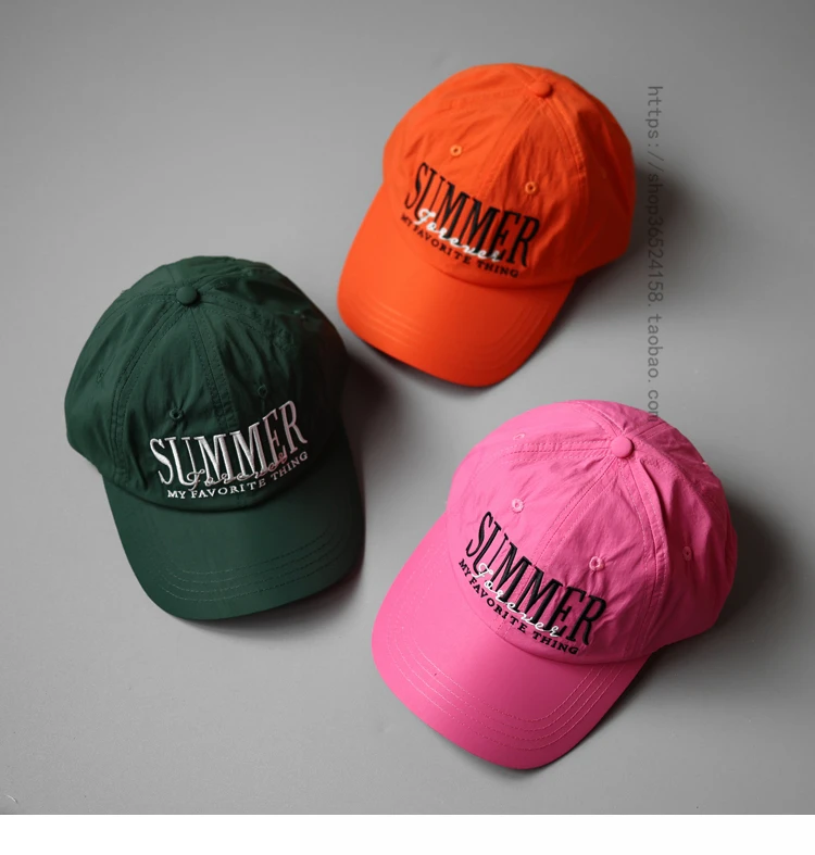 Verão Quick-Dry Baseball Cap Homens e mulheres simples Baseball Cap Outdoor Thin respirável Sun Protection Sports Hat