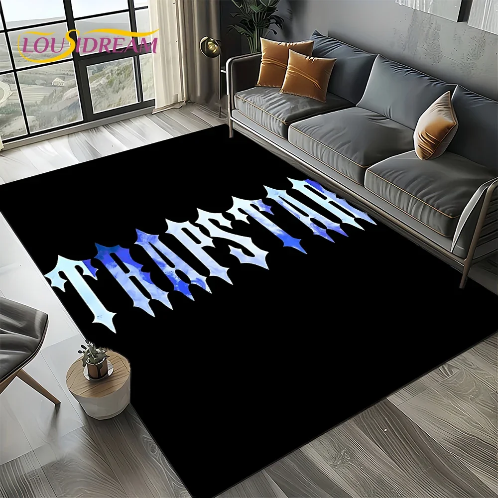 Alfombra 3D con logotipo de Trapstar London para dormitorio, sala de estar, decoración del sofá del hogar, alfombra decorativa grande para juegos de niños, regalo