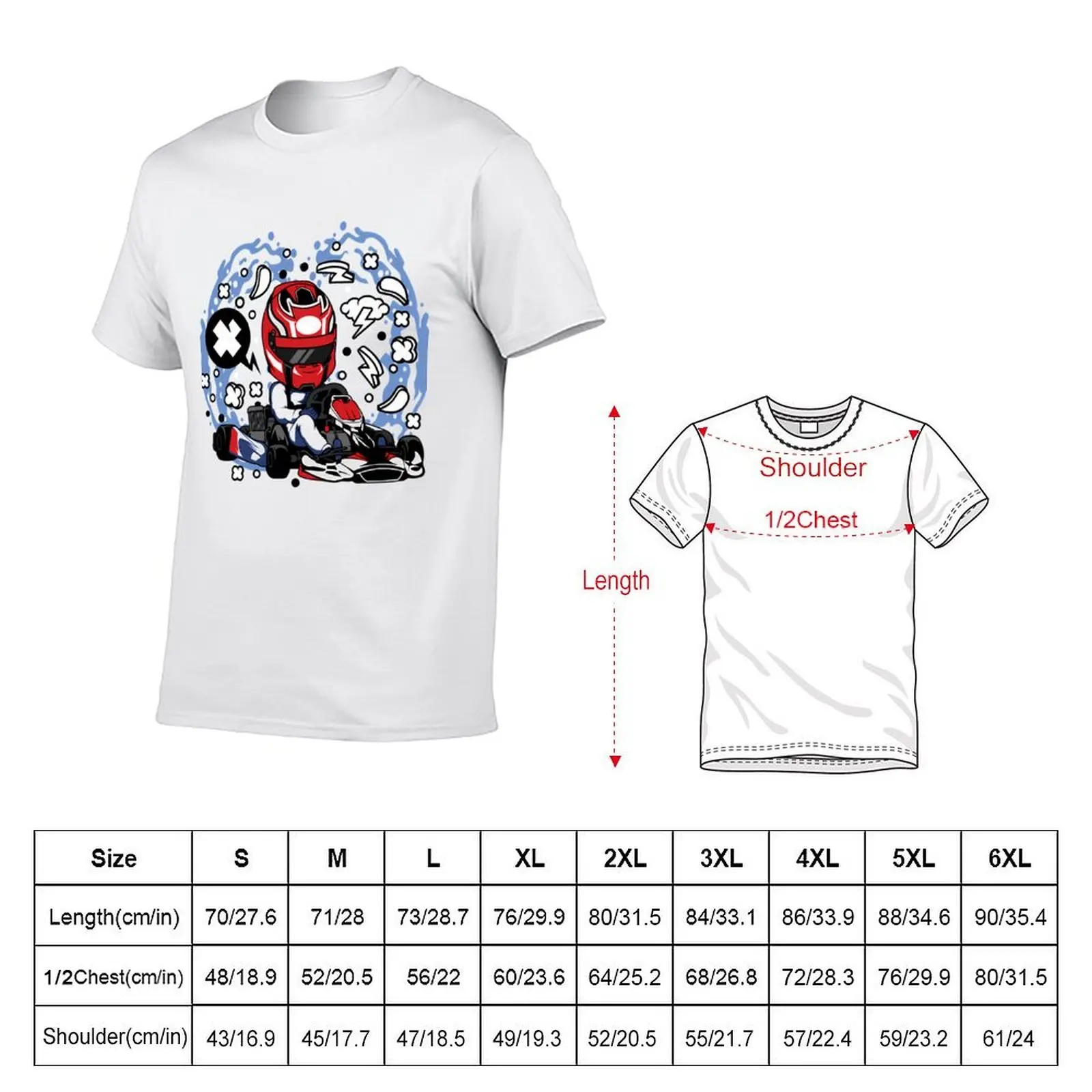Go Kart T-Shirt man t shirts for men t shirts for man graphic vintage T-Shirt