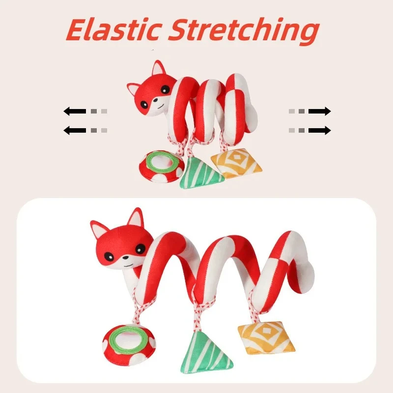 モンテッソーリ赤ちゃんのおもちゃかわいいソフトぬいぐるみ動物ベビーカーペンダントおもちゃ新生児男の子女の子幼児誕生日ギフト