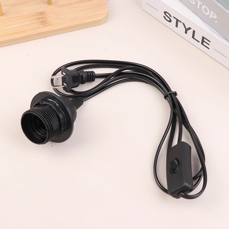 طول الخط 1.8 متر الاتحاد الأوروبي/الولايات المتحدة التوصيل 303 المقبس الحبل محول مع التبديل E27 كامل الأسنان قاعدة مصابيح حامل سلك الطاقة قلادة معلقة