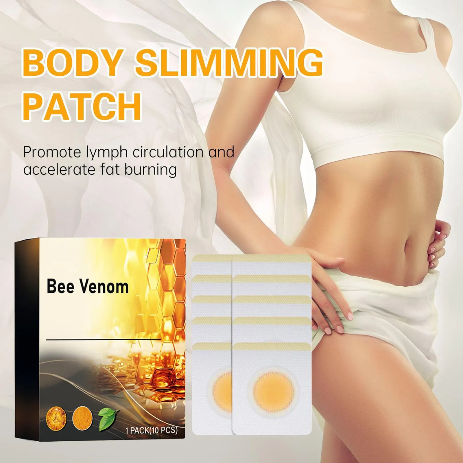 Venom Patches with Natural Extracts Fat Activate Blood Circulation Sticker for Women Men Belly Upper