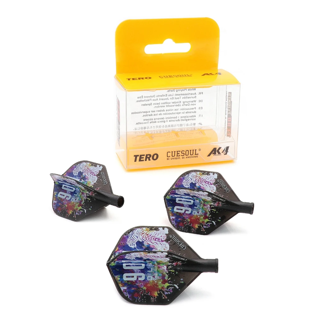 رحلات رمي السهام CUESOUL TERO AK4 ذات الشكل القياسي على شكل جناح كبير، مجموعة من 3 قطع #2