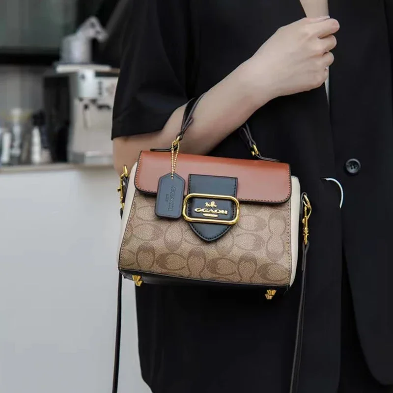 2024 new French handbag design retro shoulder bag versatile fashion crossbody bag