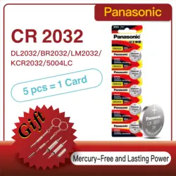 5-60pcs Original Panasonic CR2032 CR 2032 3V Lithium Battery For Watch Calculator Clock Remote Control Toys Button Coins Cell