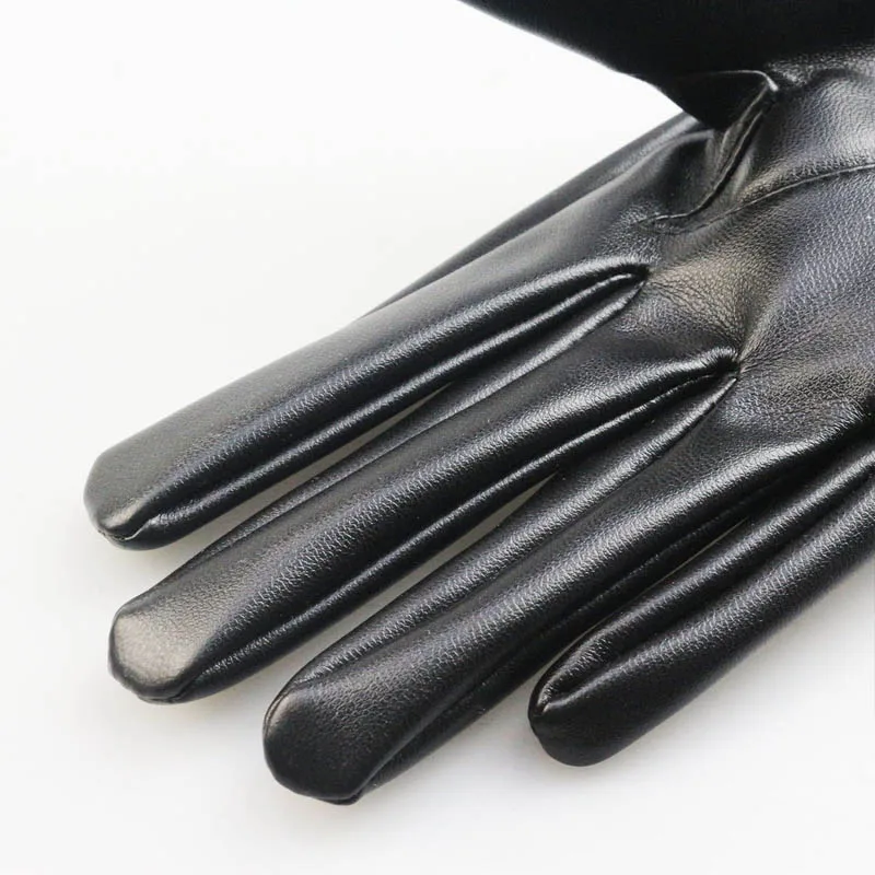 Women Sexy PU Leather Gloves Punk Dancing Half Palm Gloves Street Dance Performance Party Show Costume Fingerless Gloves Mittens