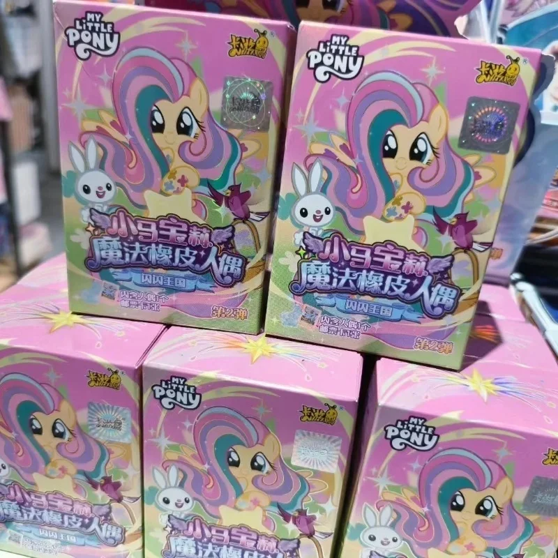 

KAYOU My Little Pony Резиновая кукла Vol.2 Sparkling Space Princess Flowing Light Edition Pinkie Pie Fluttershy Rarity Girl Подарочная игрушка