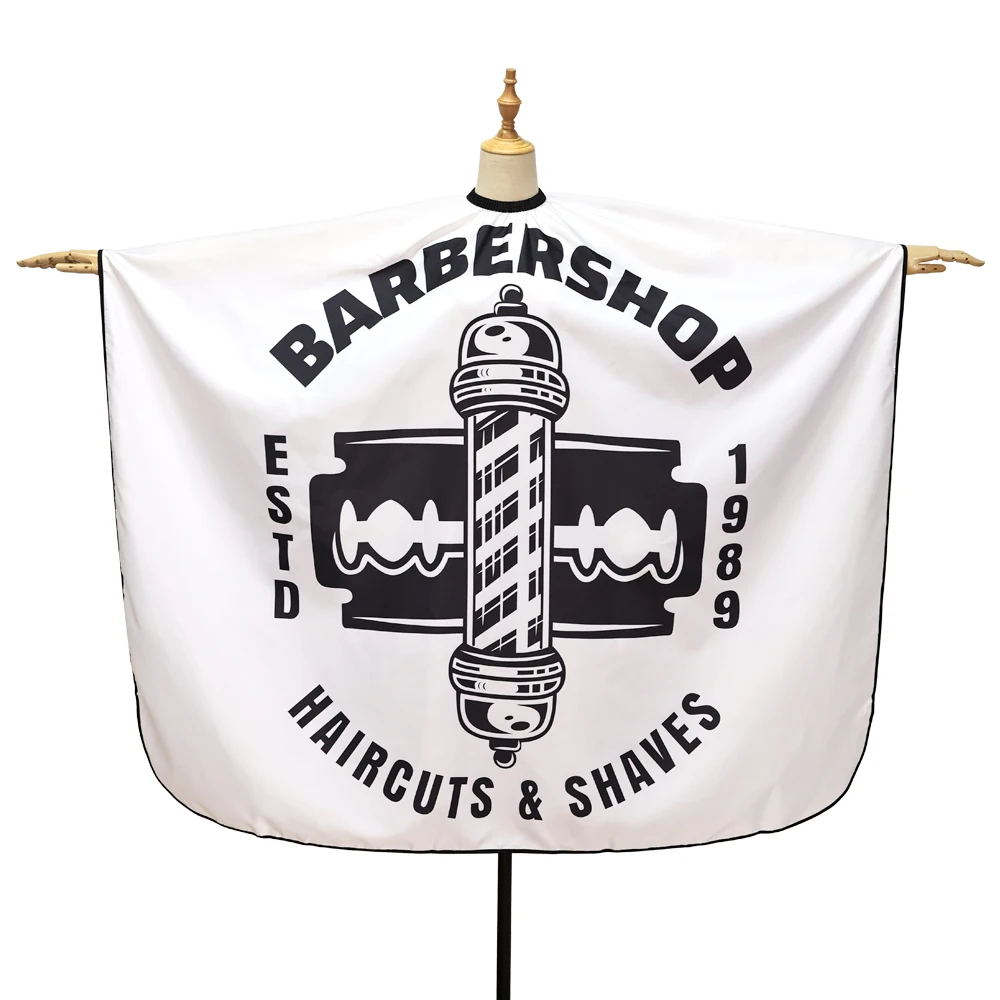 Retro Pattern Barber Haircut Capes Professional Waterproof Hairdresser Gown High Quality Hairstyling Cloth Salon Supplies