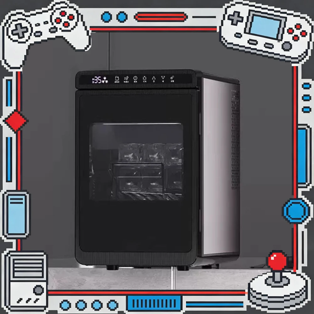 

Nostalgia Electrics HZB-25Plus Max Ice Machine Intelligent Detection Status One-Button Cleaning Desktop Ice Maker For Gifts