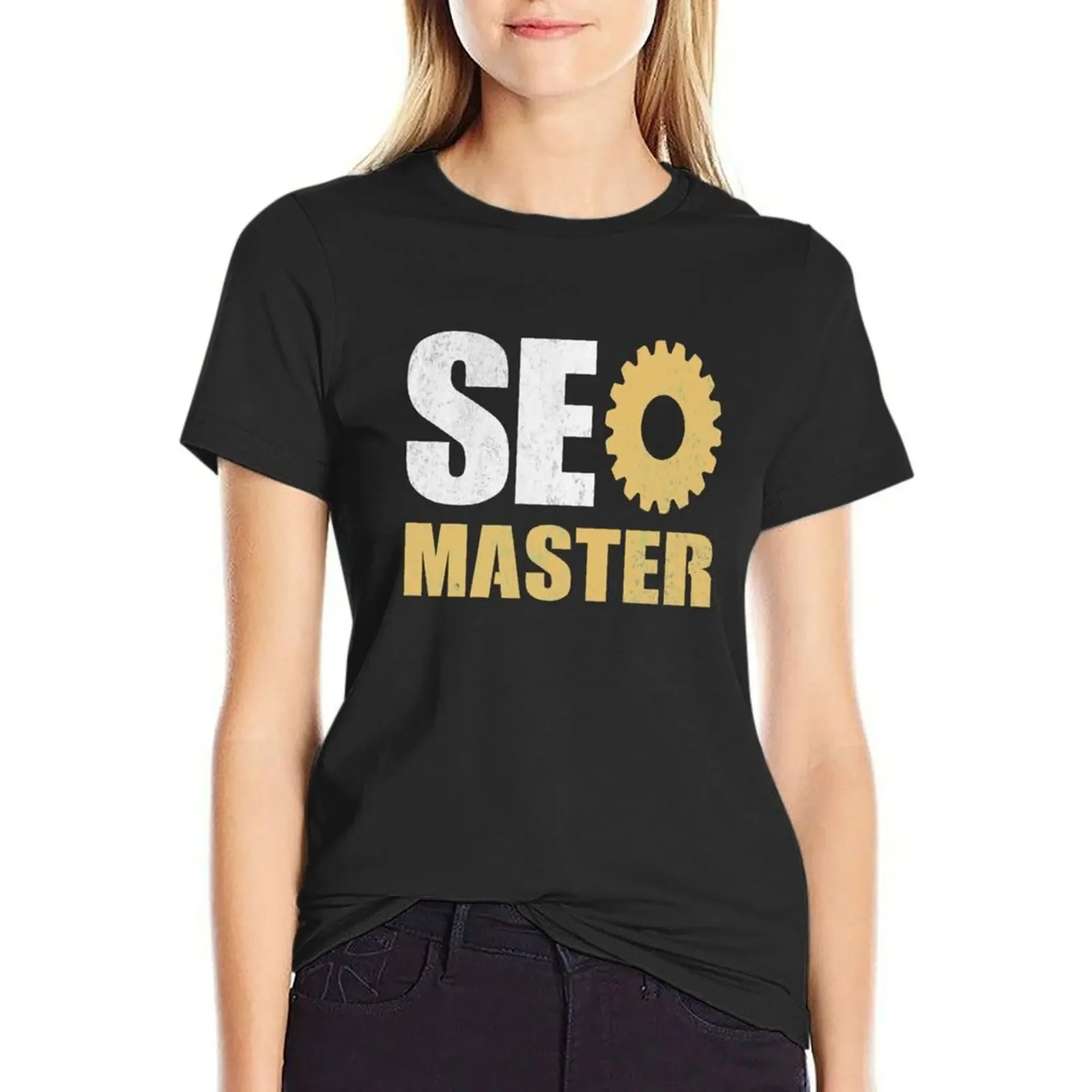 

Seo master guru blogger T-Shirt cute tops blacks shirts graphic tees sweat cute t-shirts for Women
