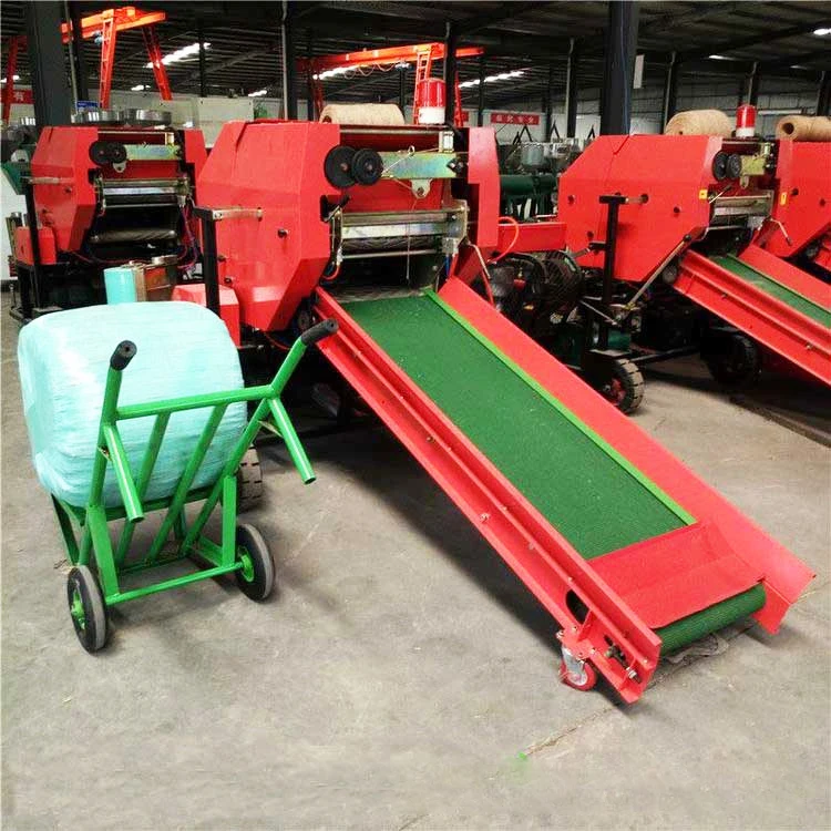 Hay Bale Making Machine Hay Baler Machine Mini Round  Silage Packing Machine Price