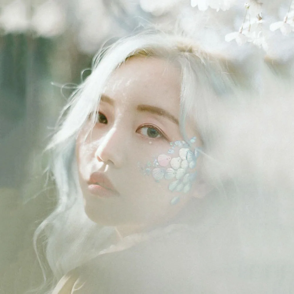 물고기 비늘 눈 액세서리 플래시 인어 플레이크 쉘 스팽글 아이 메이크업 스팽글 아이 코너 스티커 페이스 시니 젤 안료