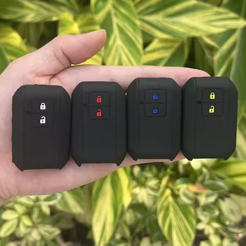 Silicone Car Key Cover Case Protector for Suzuki Swift 2017 Wagon R Japanese Monopoly Type 3c 2button Keyless Go Remote Keychain