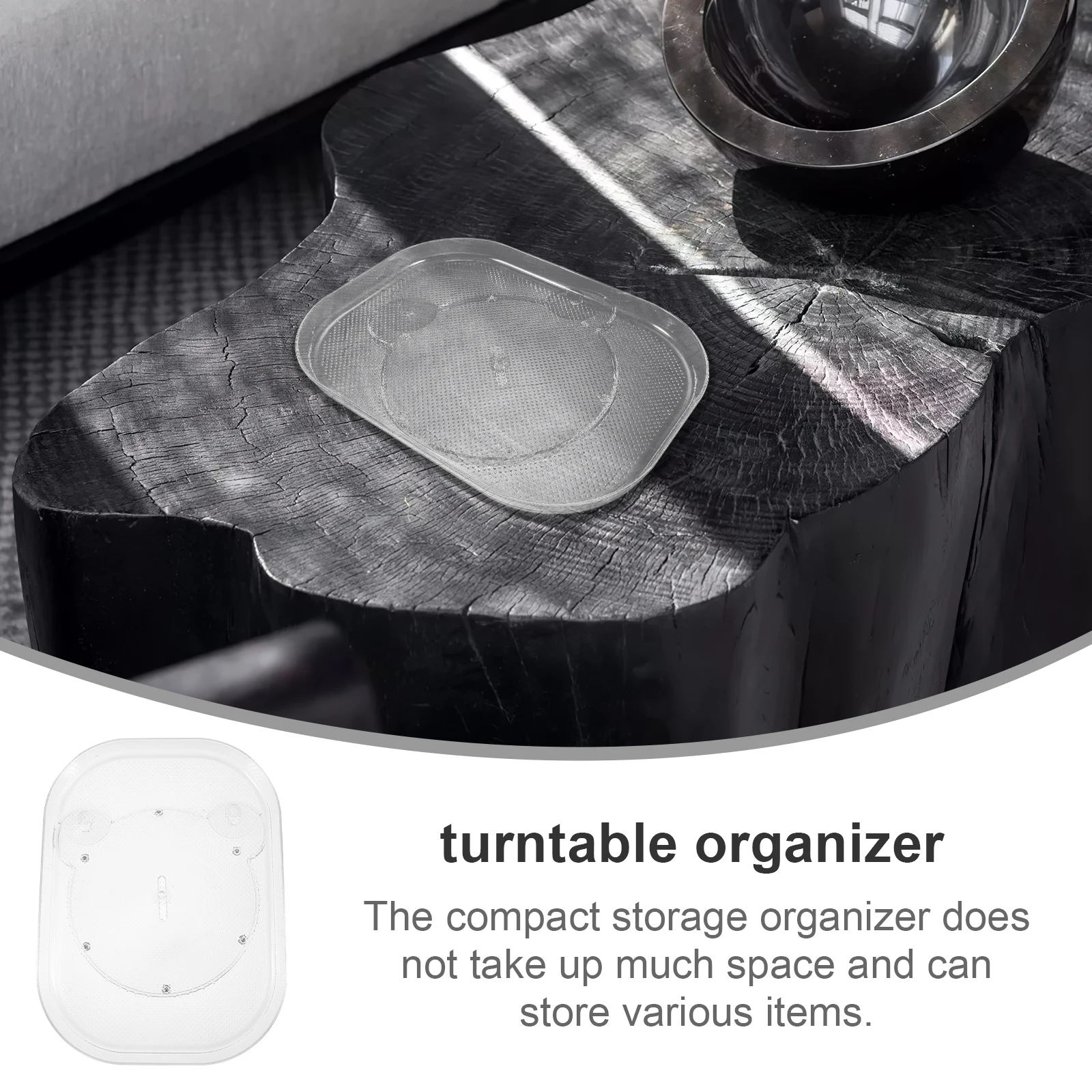 

360 Degree Rotating Fridge Turntable Organizer Pc Condiment Storage Rack For Kitchen Cabinet Countertop Refrigerator Use