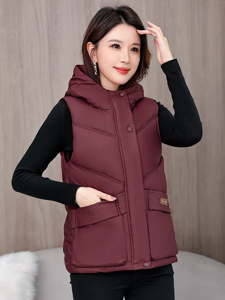 سترة نسائية من القطن للخريف والشتاء سترة فضفاضة للتخسيس عصرية ببطانة كتف #2