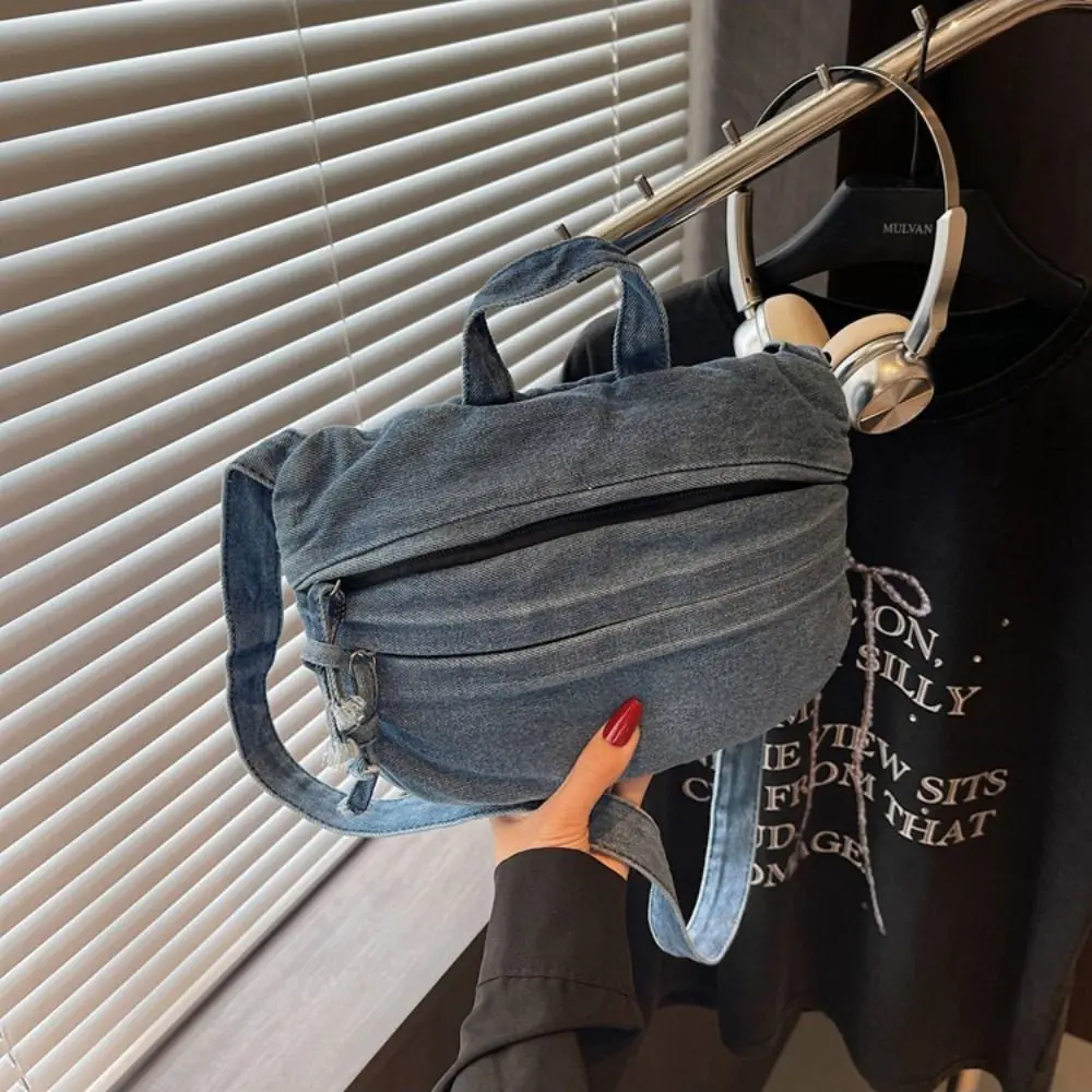 

Портативная сумка в стиле ретро, джинсовая сумка Y2K, сумка подмышки, сумка на плечо Spicy Girl, сумка подмышки, сумка через плечо, потертая джинсовая сумка, уличная одежда