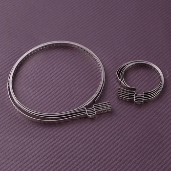 10 قطعة/المجموعة الفضة محرك رمح المحور الكفة تصاعد كليب CV المشتركة التمهيد تجعيد المشبك عدة العالمي الفولاذ المقاوم للصدأ