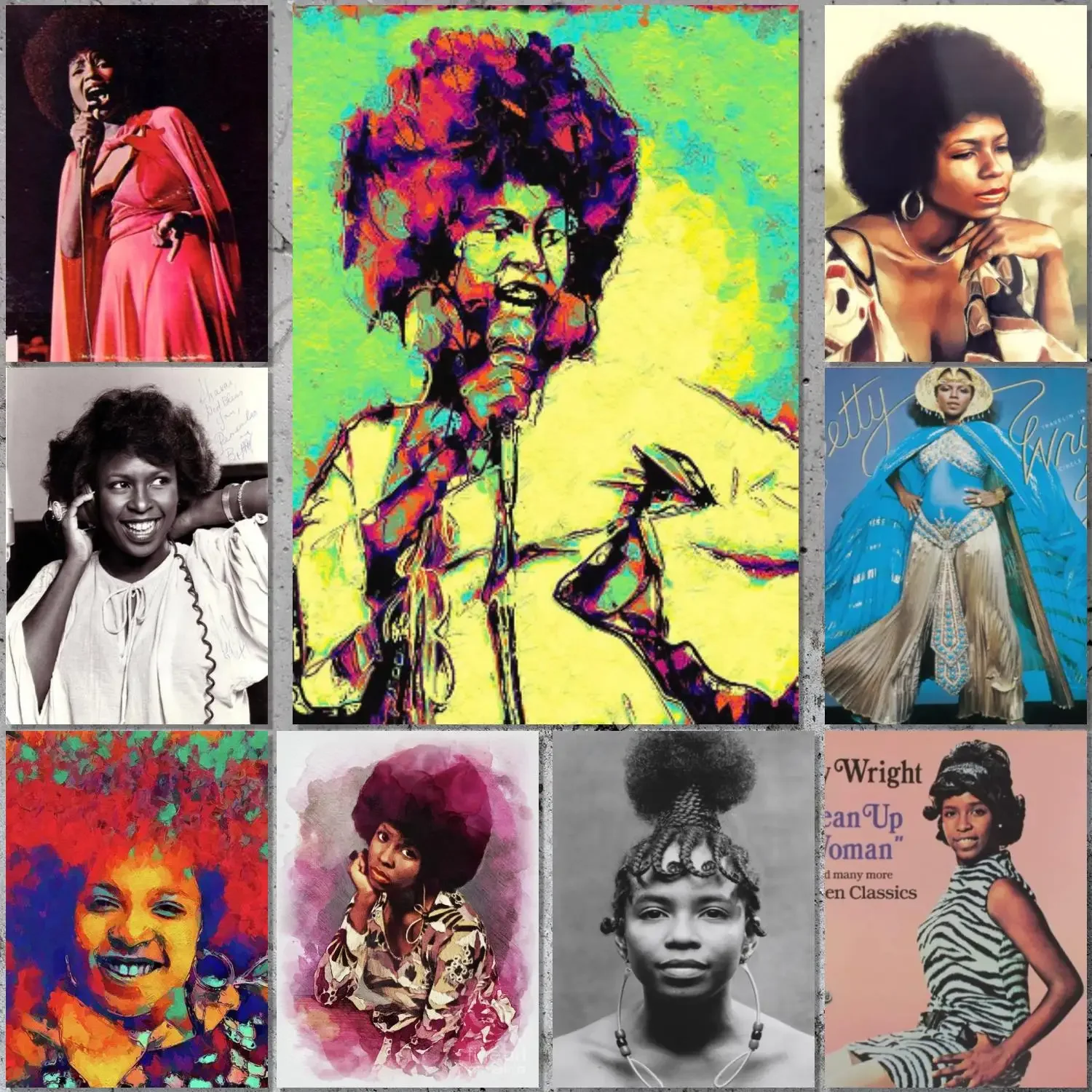 Betty Wright Poster Canvas Art Poster and Wall Art Picture Print Modern Family bedroom Decor Posters