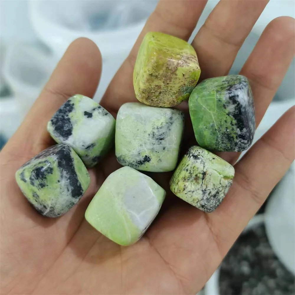 200g  African Turquoise Cube Tumbled Stones Gemstones Natural Mineral Crystals Healing Feng Shui Home Decor