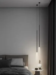 Modern Minimalist LED Longer Pendant Lights For Bedroom Bedside Reading Chandelier Lamps Living Room Bar Coffee Decor Fixtures