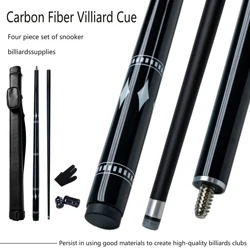 Carbon Fiber Snooker Cue, Dica Profissional, Alta Estabilidade e Durabilidade, 9,5mm