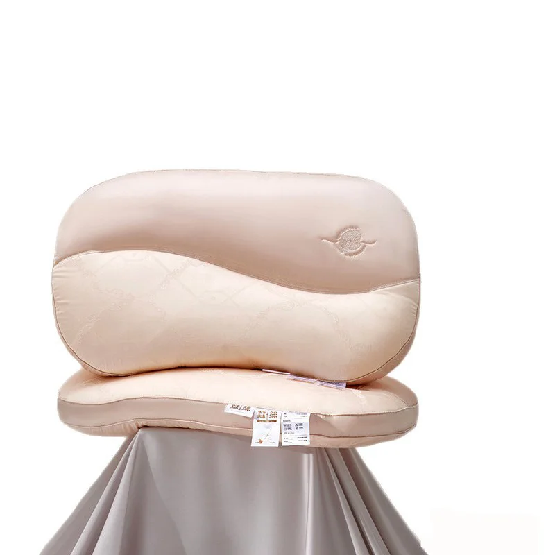 Five-star pillow silk belt pillowcase pillow one-to-one pillow mulberry silk fabric high-grade silk gift