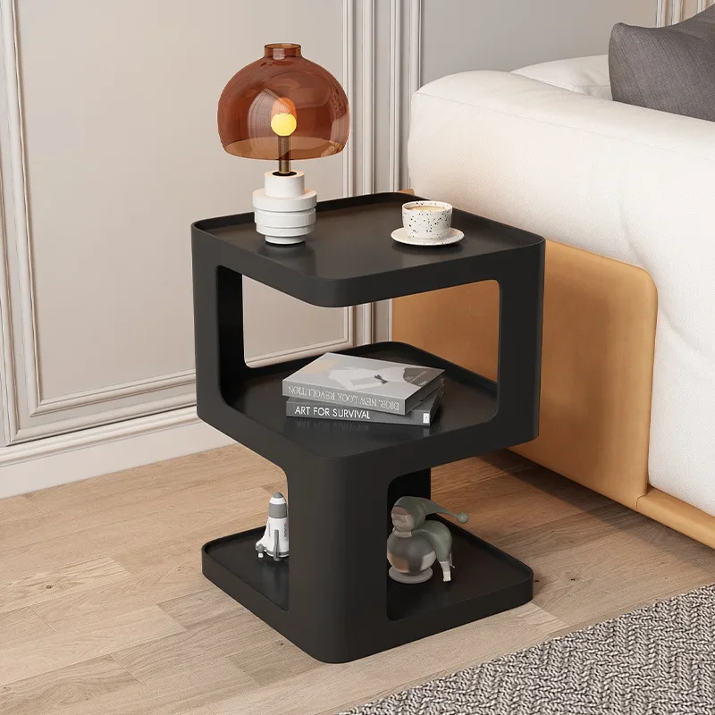 

Wrought iron edge few light luxury Nordic bedroom bedside table creative Internet celebrity small coffee table living room
