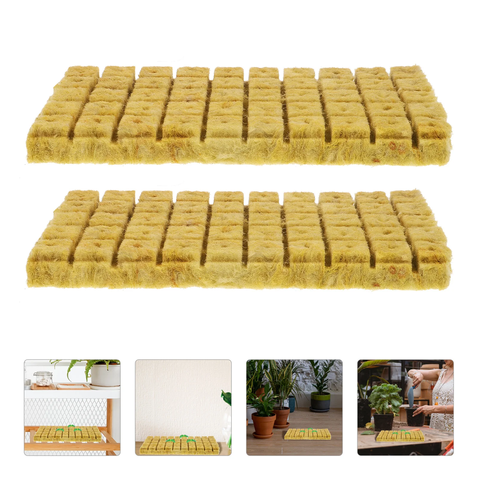 

100 Pcs Gardenrock Woolasbestos Hydroponics Culture Kit Cultivation Blocks Plant Soil Soilless Nutrient Mini