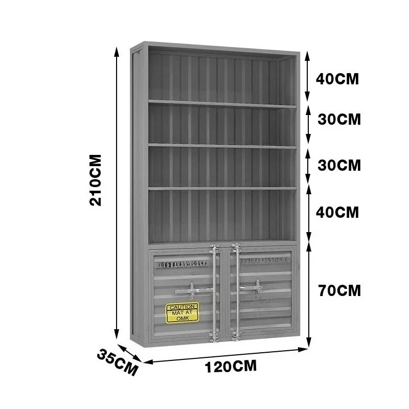 

Industrial style display cabinet, figure locomotive display cabinet