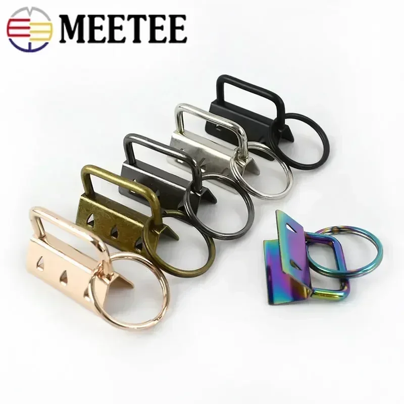 10/20Pcs 20/25/32mm Metal Webbing Strap Tail Clip Buckle Luggage Belt Wallet Keychain O Ring Buckles DIY Crafts Hardware Hook