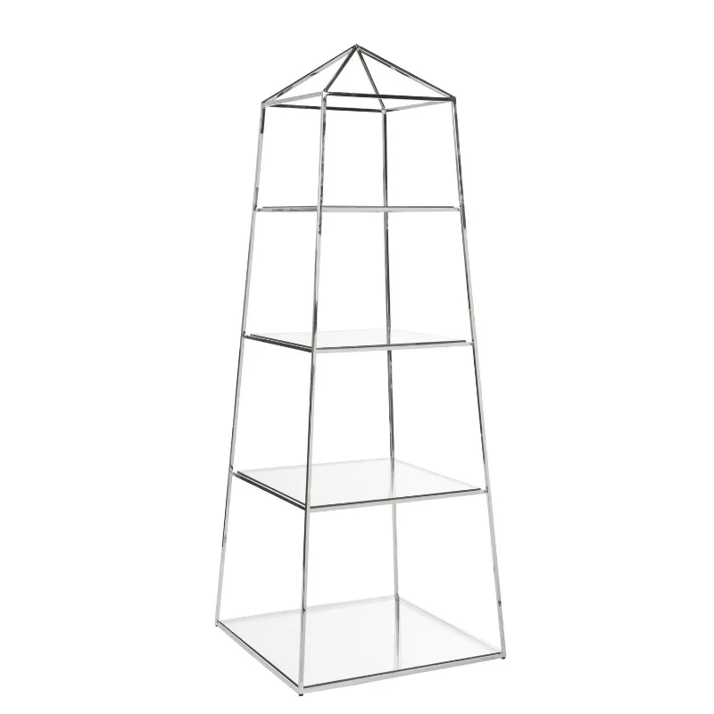 Now light luxury personalized 4-layer pagoda-shaped shelf/soft decoration customization/villa/hotel/club decoration rack