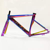 GRAY Seven Color Road Frame Aluminum Alloy 700C Bicycle Frame Set 48cm 52cm 56cm Bicycle Parts