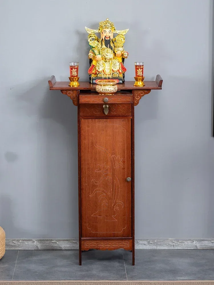 Altar Altar Incense Burner Table Household Economical Buddha Shrine Tribute Table Cabinet Buddha Worship Table
