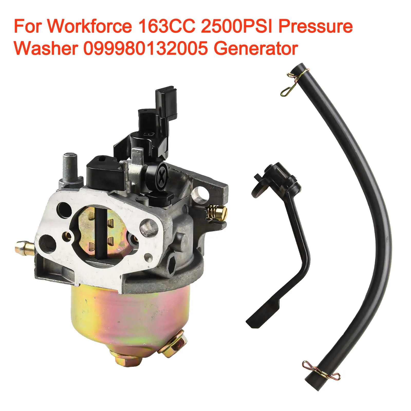 Durability Carburetor 3pcs 099980132005 8*6*3cm For Pressure Washer W/ Oil Pipe Handle Workforce 163CC 2500PSI