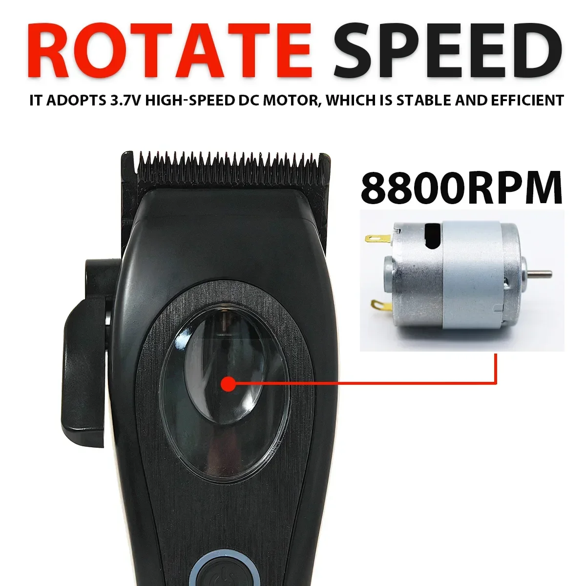 Professionale BRDCLIP M3C M3T 8800RPM 7200RPM Tagliacapelli ad alta potenza Intaglio Gradiente Trimmer Lama DLC con Base Barbiere per UOMO