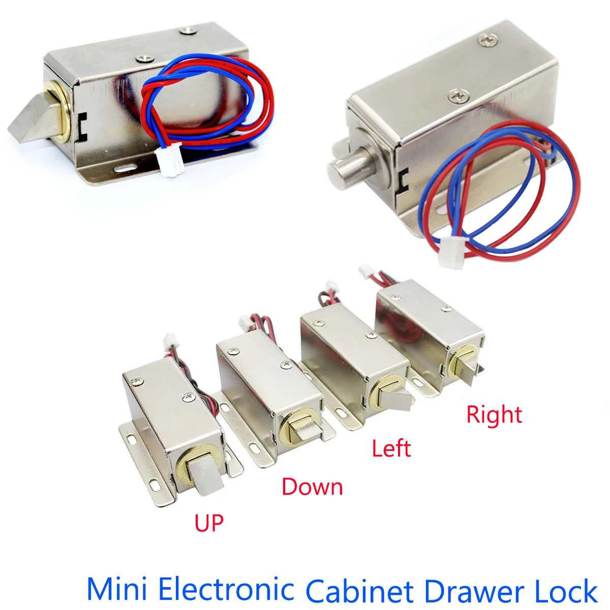 Mini DC12V Electronic Lock Cabinet Lock 12V 0.4A Mini Electric Bolt Lock Drawer Cabinet Lock Access Control Lock