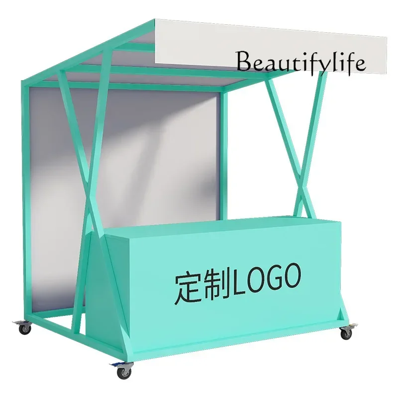 XX Market Stall Rack Commercial Street Promotion Rack Stall Table Shelf Supermarket Display Rack Activity Frame