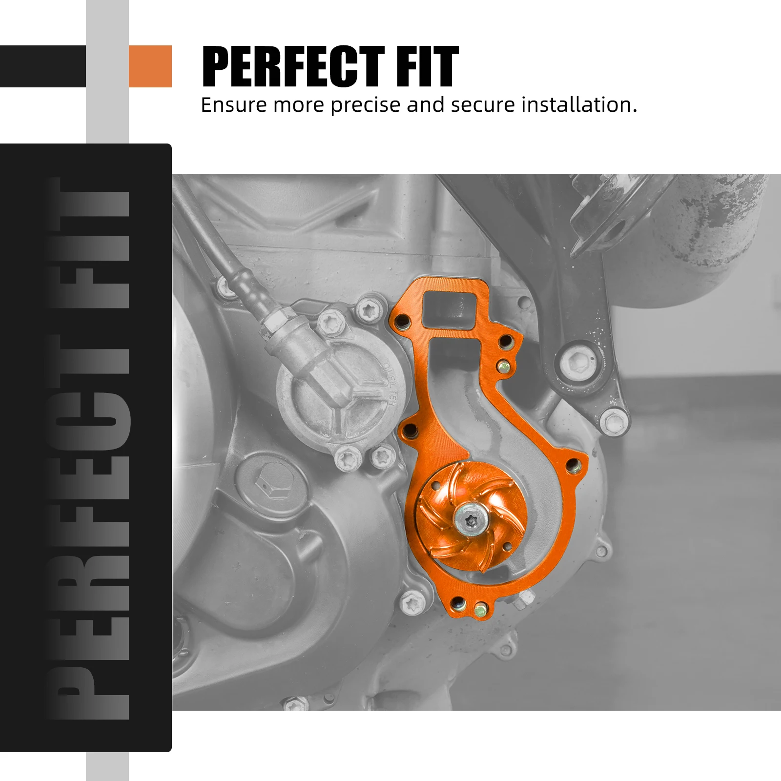 (EU-Lager) NICECNC Für KTM 690 SMC/R 690 Enduro/R Duke /R Wasserpumpen-Kühler-Lüfterblatt-Abstandshalter Für Husqvarna 701 Enduro /Supermoto – Detail 6