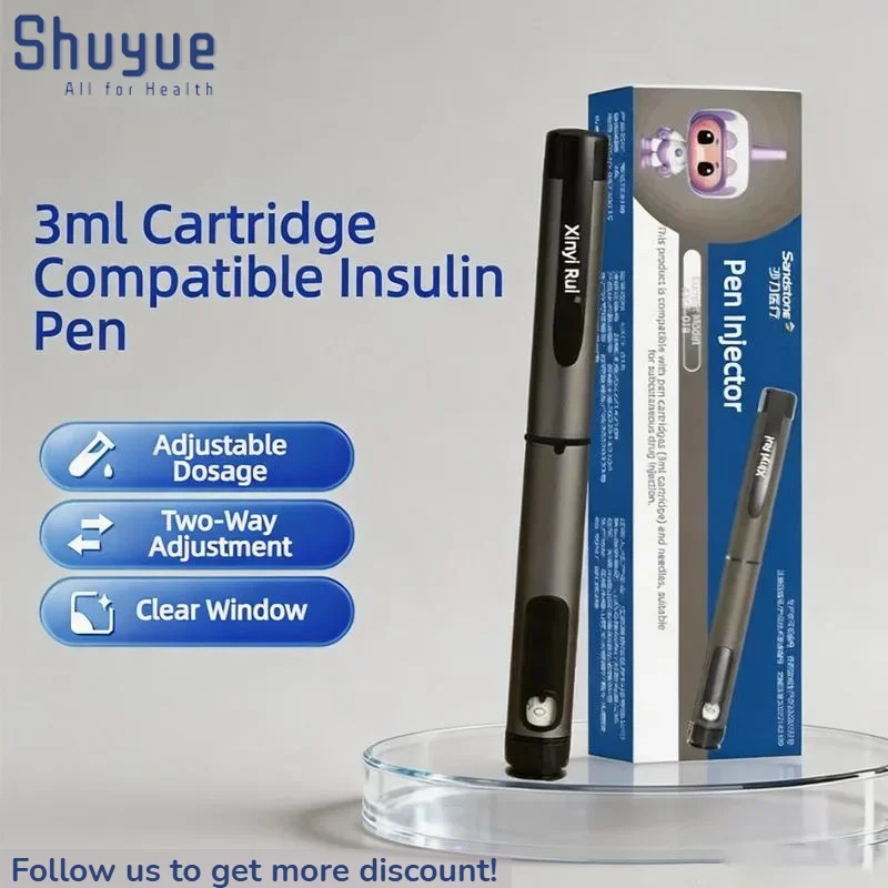 Image of Insulin-Pen Bidirektional Einstellbare Dosierung Tragbarer Injektionspen Passend für 3ml Kassettenkartusche für Diabetes-Pflege Schönheitsinjektionen S