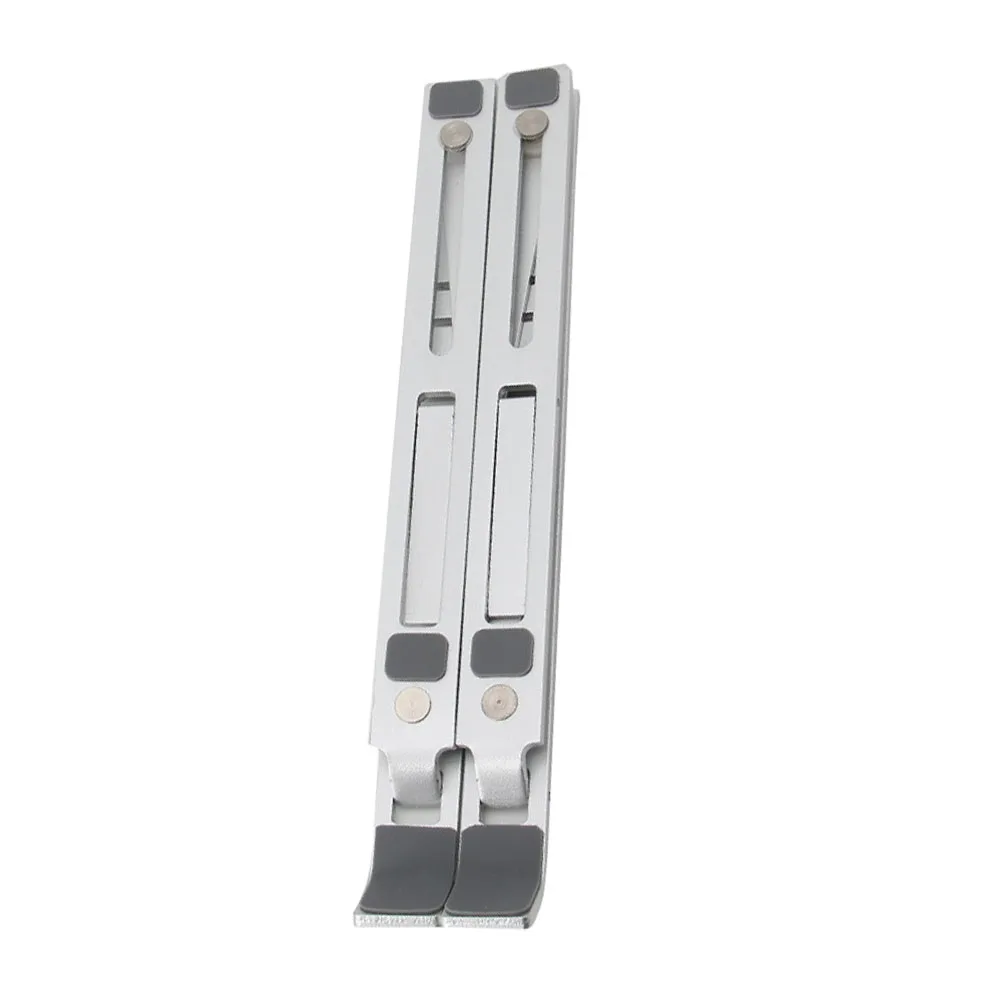 

Aluminum Alloy Laptop Stand Foldable Adjustable Notebook Bracket Silver Y1 14-17 Inch Portable Computer Holder