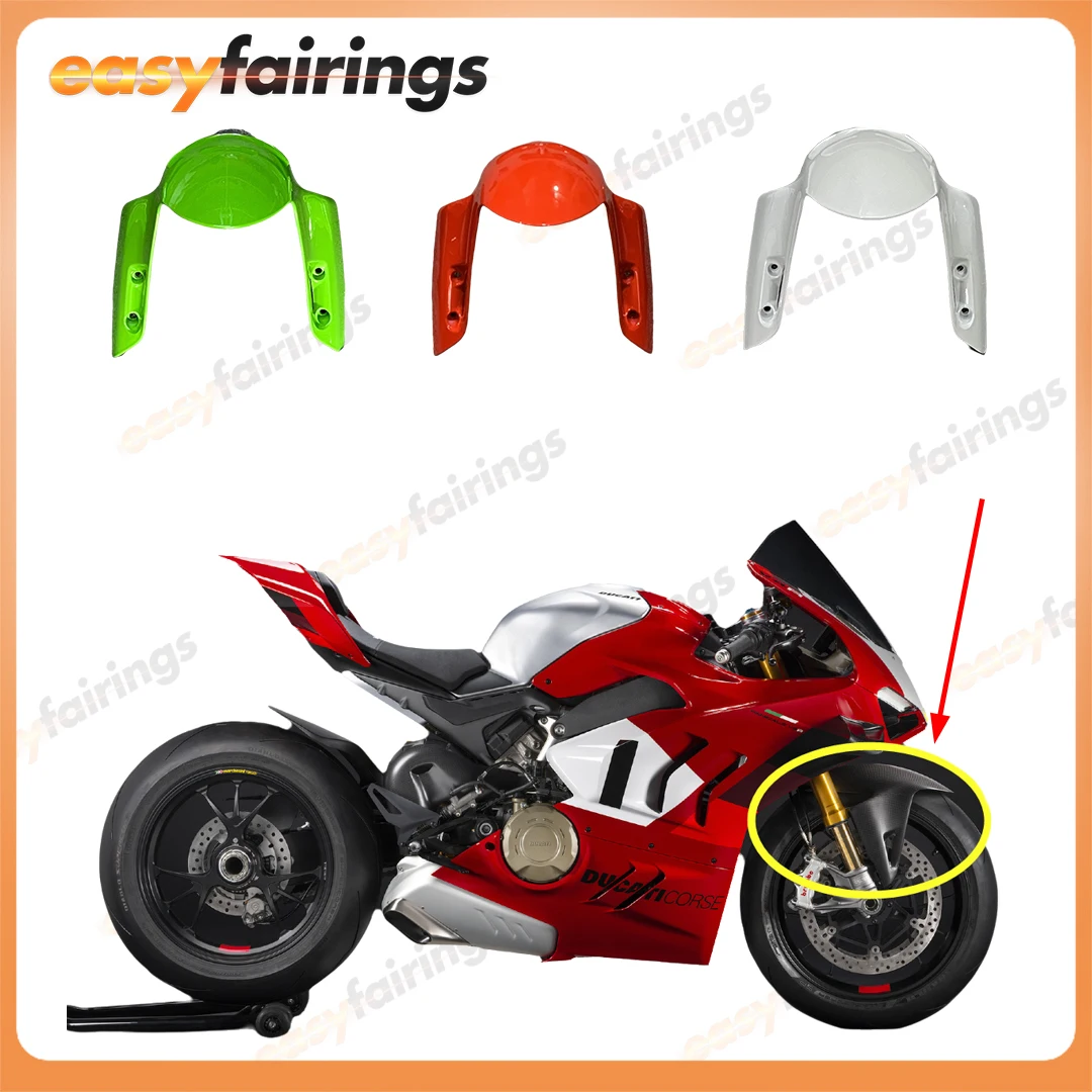 

Fit For Ducati Panigale V4 V4S V4R 2017 2018 2019 2020 2021 2022 2023 ABS Plastic Front Fender Motorcycle Mudguard Guard‌