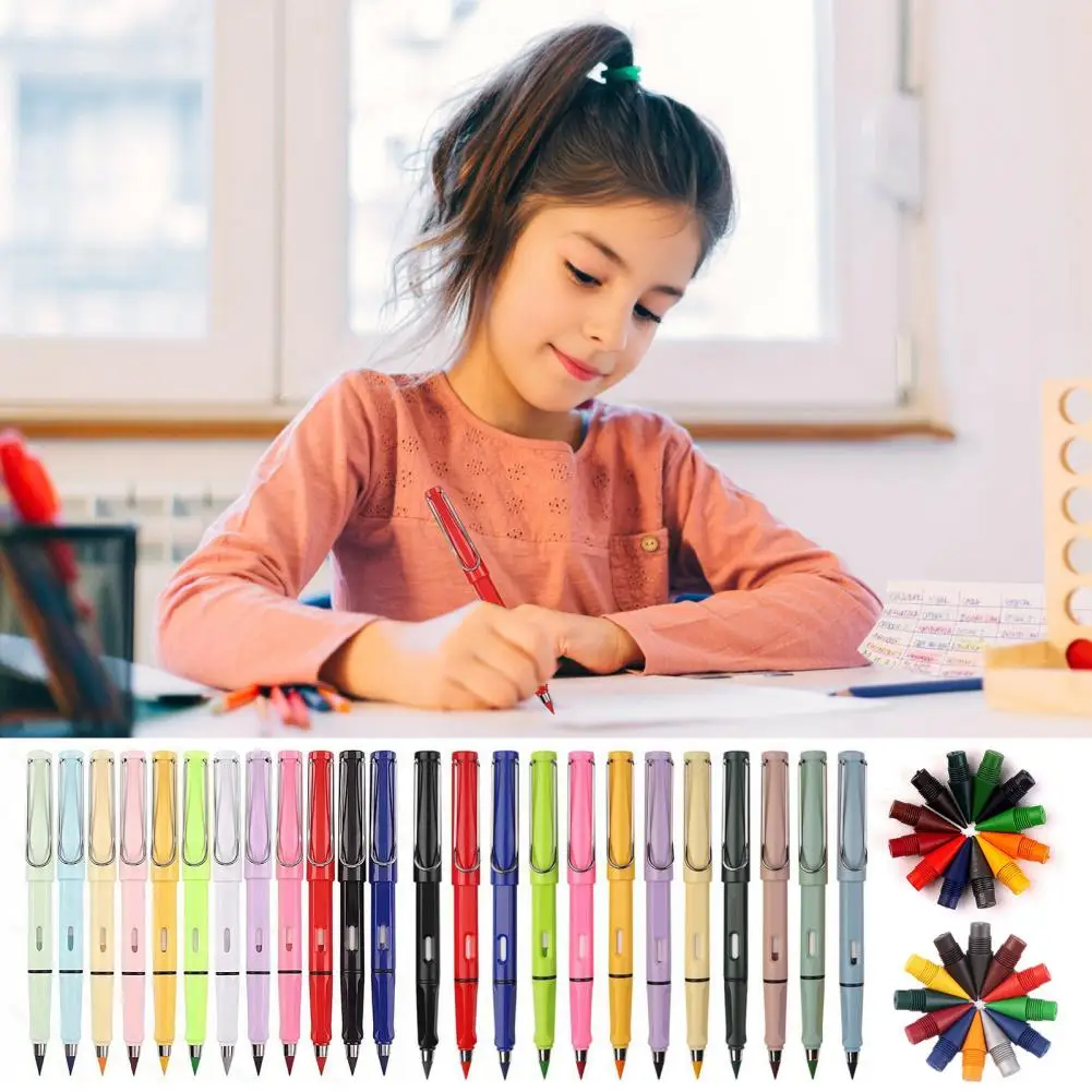 消しやすい鉛筆 消去可能な鉛筆セット 替え可能なペン先付き アートスケッチ用 ポータブル鉛筆キット 永遠に
