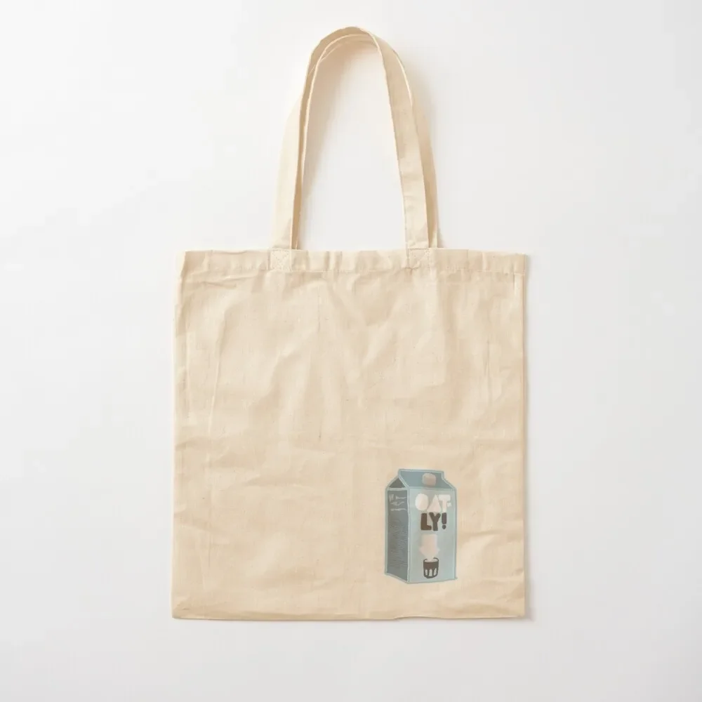 

Oatly oatmilk carton Tote Bag women bag female bag supermarket folding large size bags