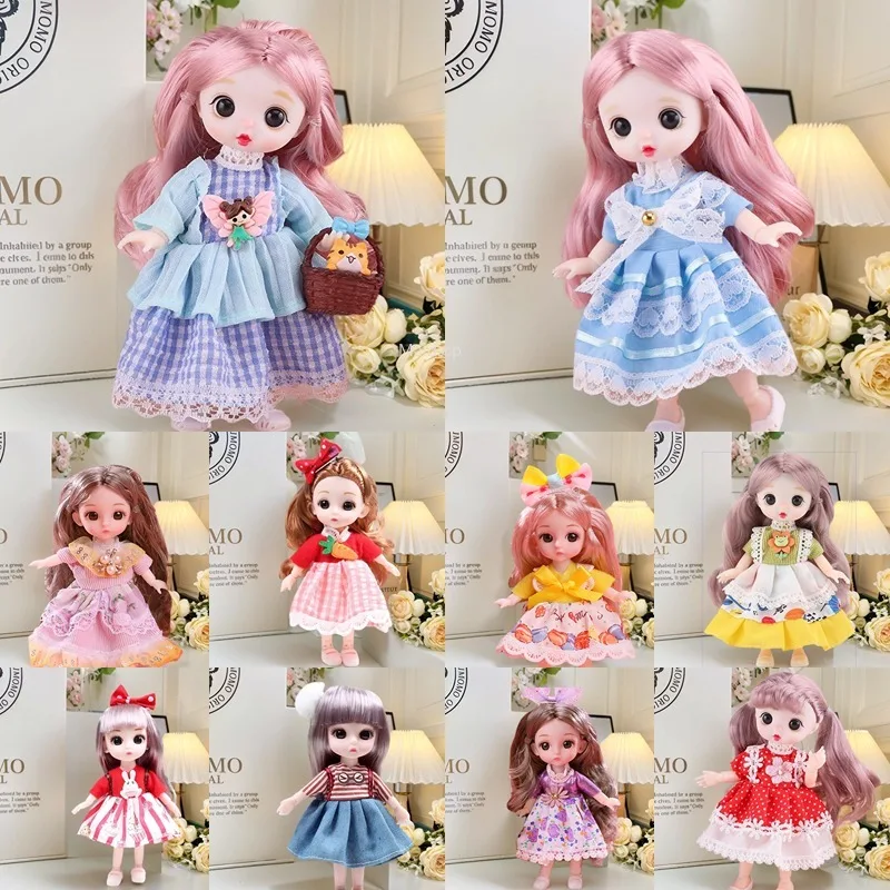 

New 16cm BJD Mini Doll Clothes Accessories for Ob11 Doll Skirt DIY Gift(no Doll)