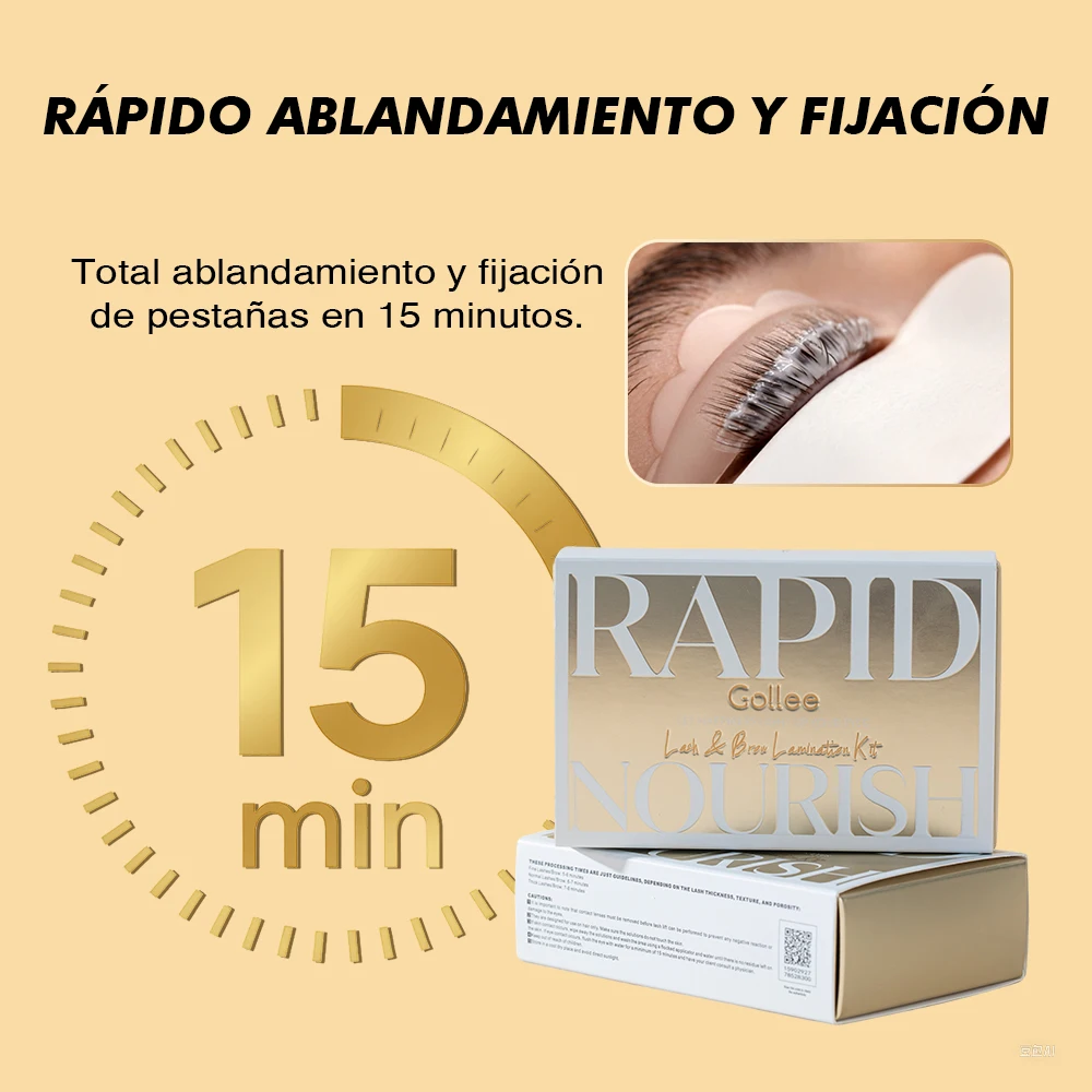 Novo Gollee 4-6 semanas lash e sobrancelha levantamento perm semi-permanente laminação de cílios para modelador de cílios elevador maquiagem à prova dwaterproof água natural