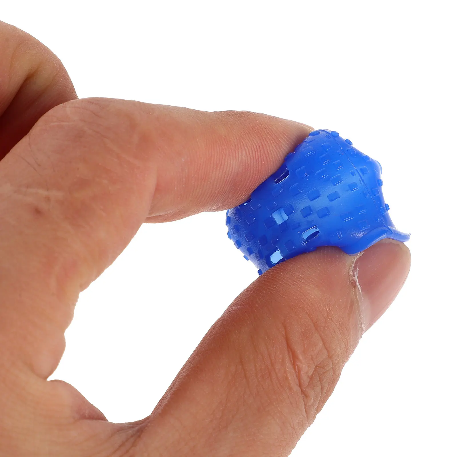 20Pcs Silicone Finger Protectors Rubber Fingertip Covers Sturdy Non-Skid Finger Caps for Guitar Playing Ukulele