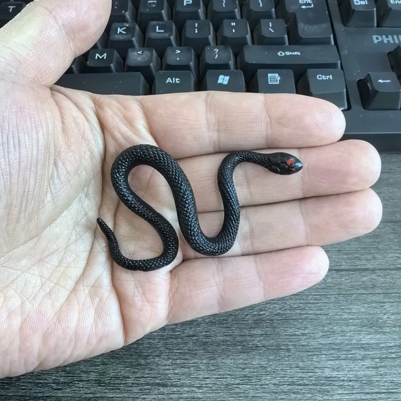 10 STKS Mini Black Snake Zacht Rubber Speelgoed Nieuwigheid Realistische Fake Scary Halloween April Fools' Day Party Prank Props Grappige Gag Geschenken
